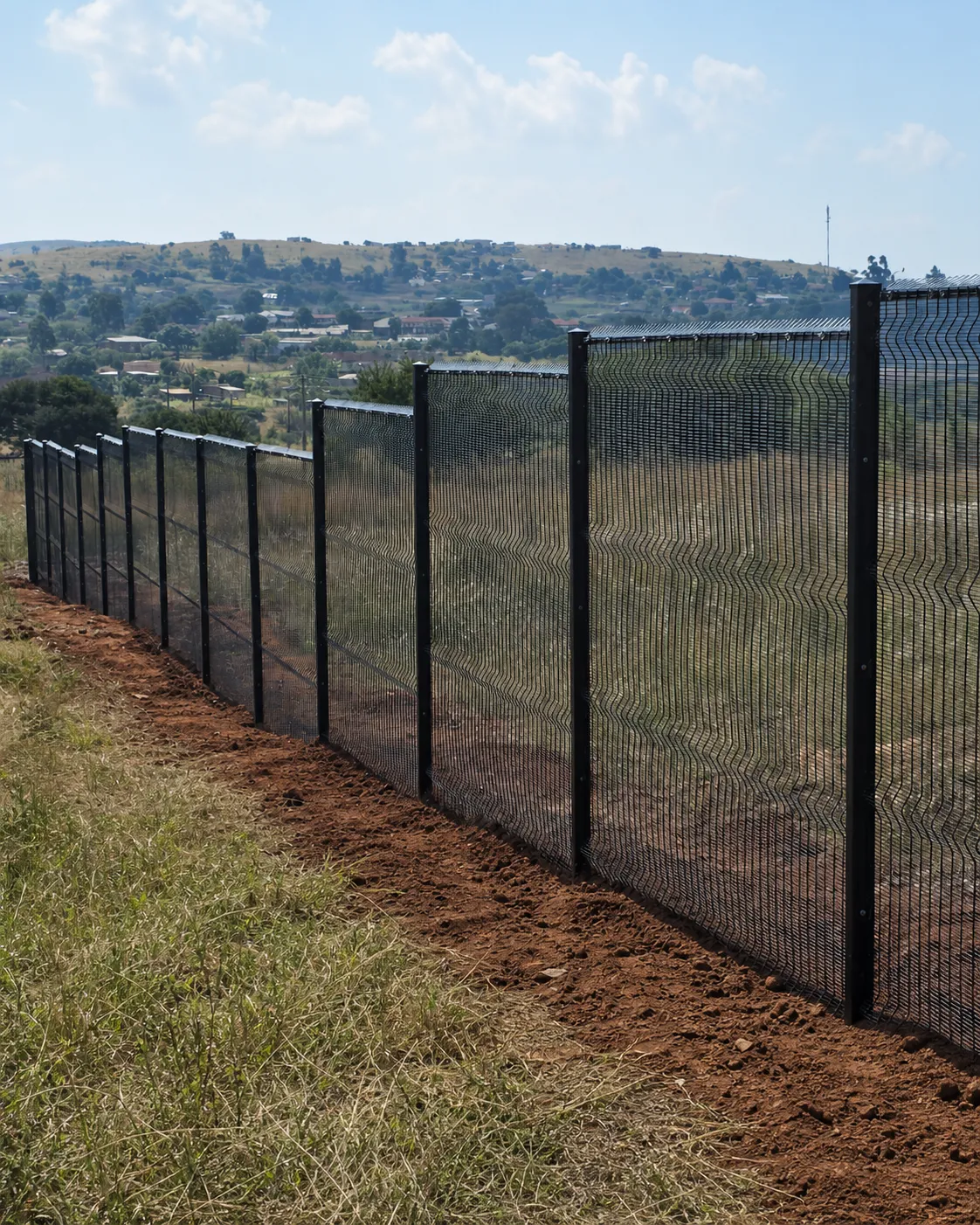Installed Capstone ClearView boundary fence